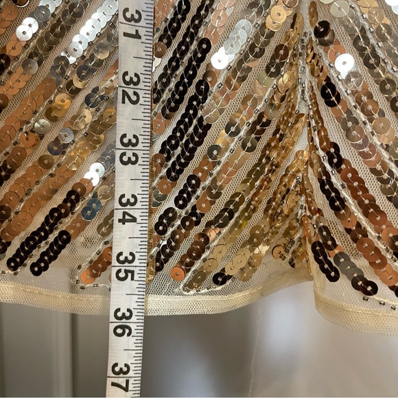 Lulus Gold Sequin Party Dress - Stunning! 🤩 - Picture 5 of 9